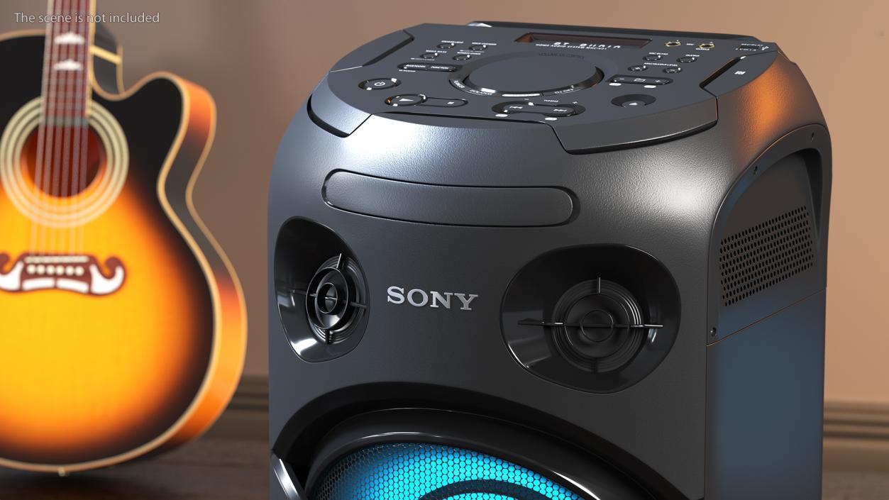 3D model Sony V21 High Power Audio System ON