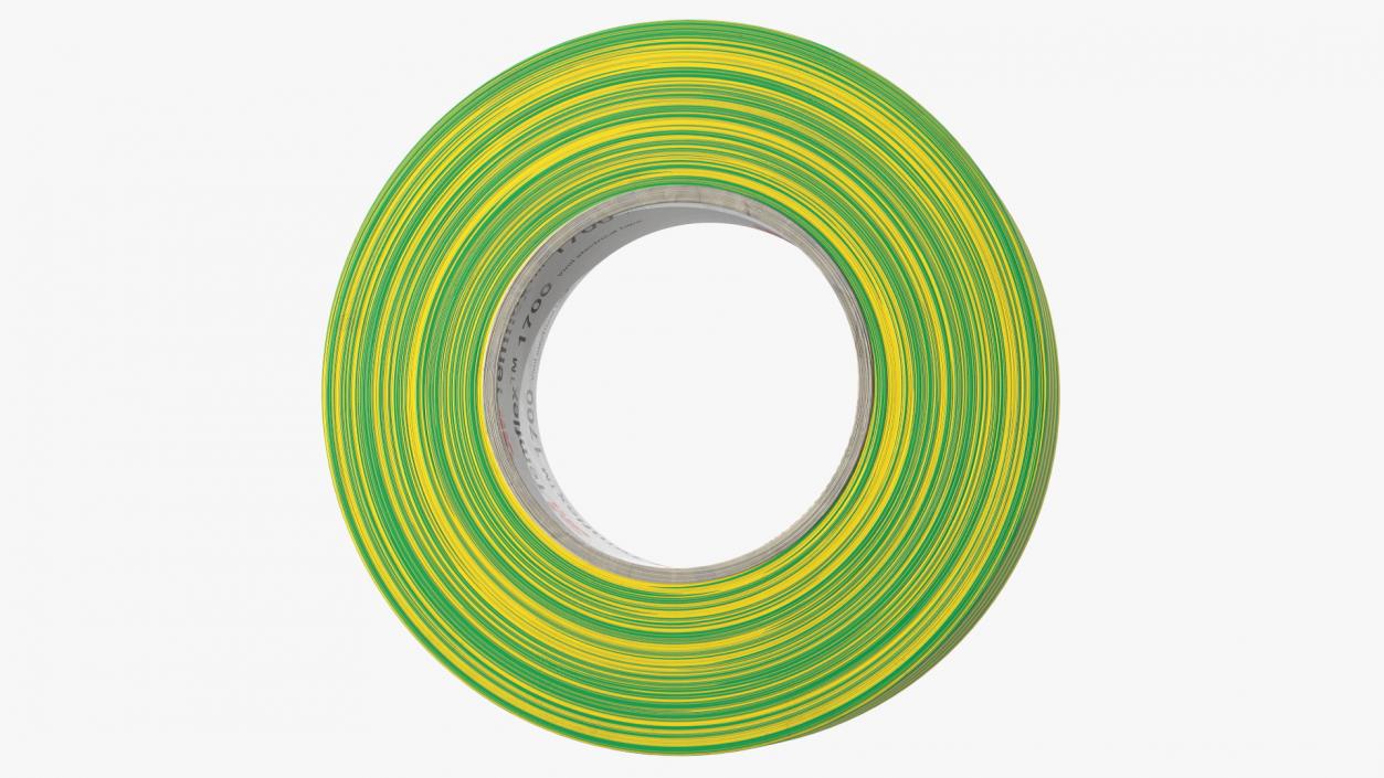 3D Temflex 3M Vinyl Electrical Tape Green model