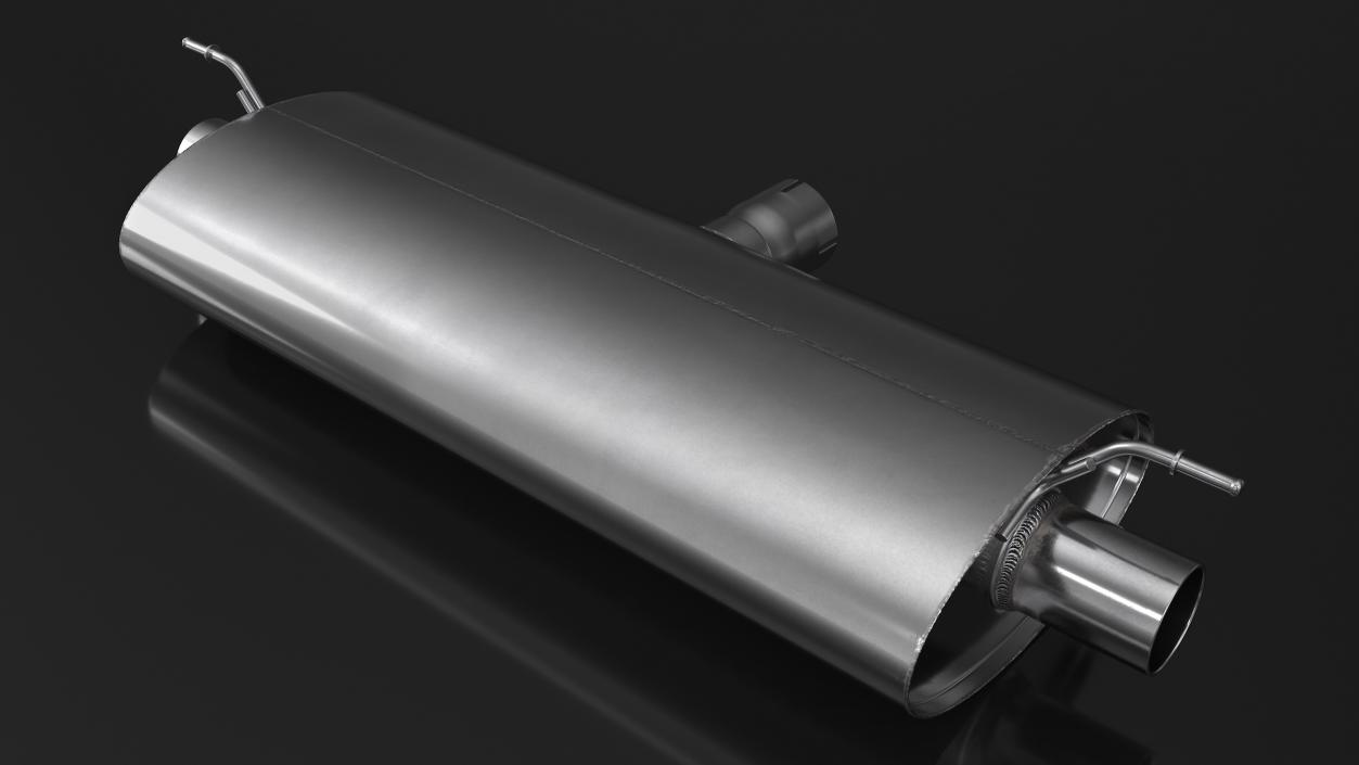 3D model Car Exhaust Silencer