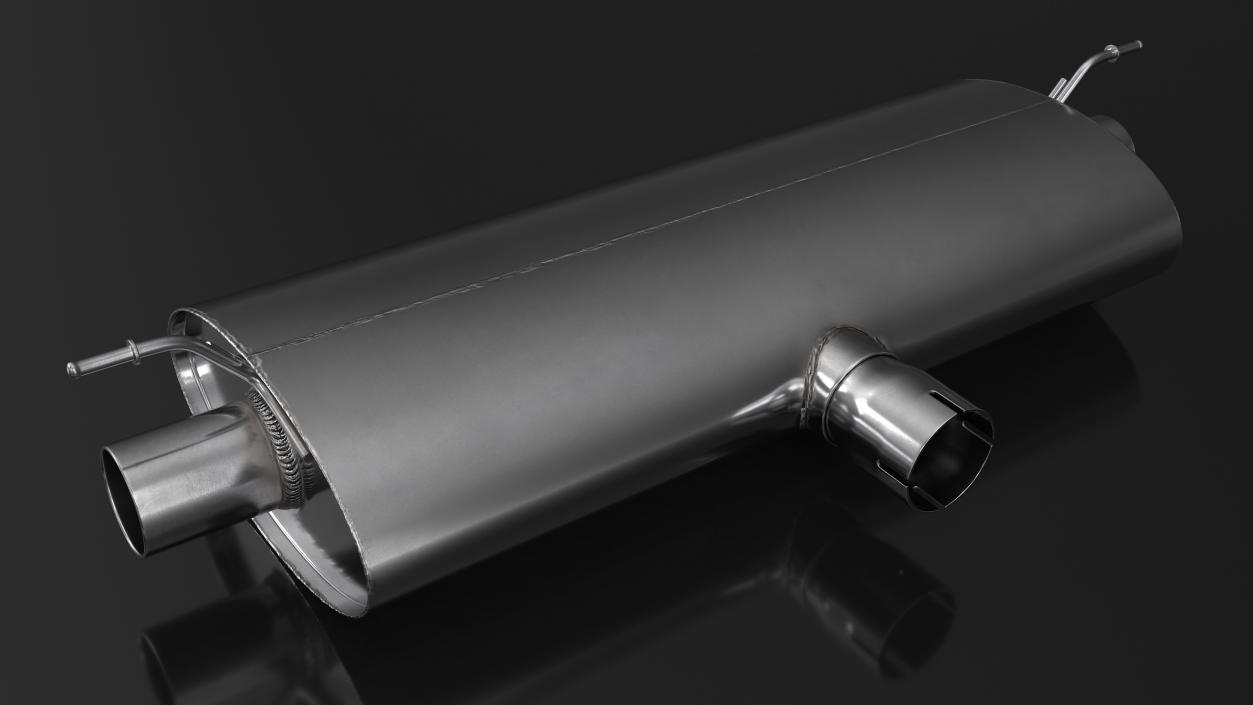 3D model Car Exhaust Silencer