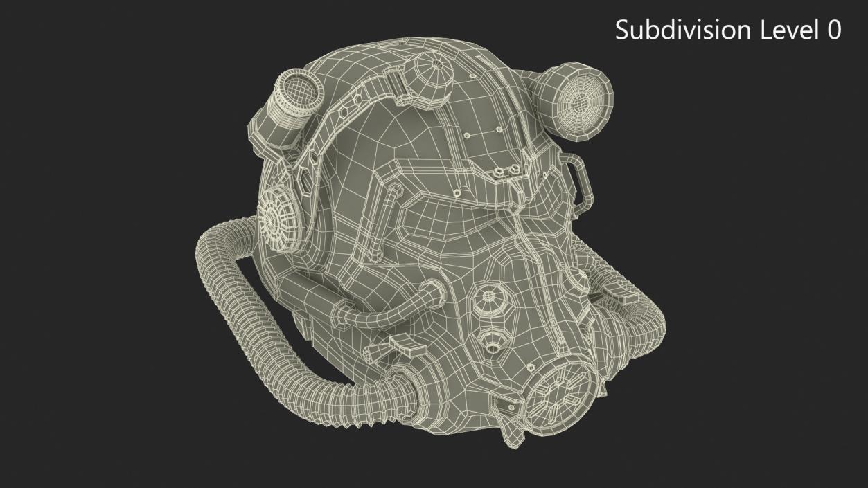 3D T 60 Power Armor Helmet for 3D Print