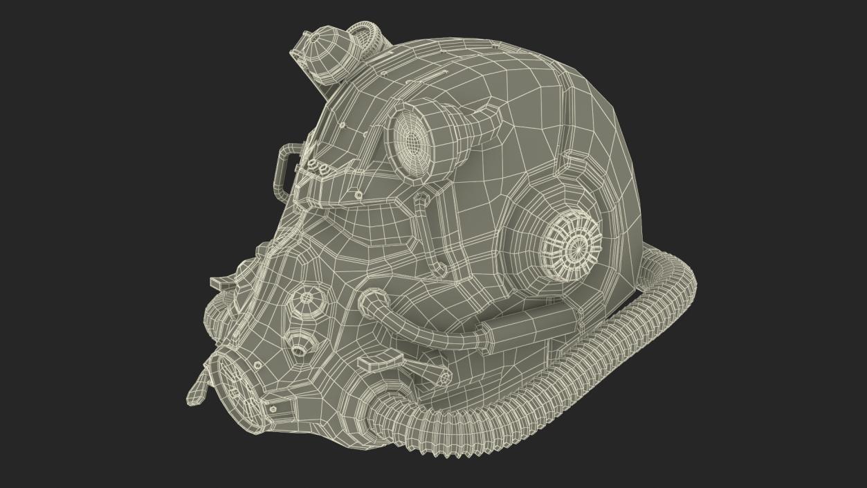 3D T 60 Power Armor Helmet for 3D Print