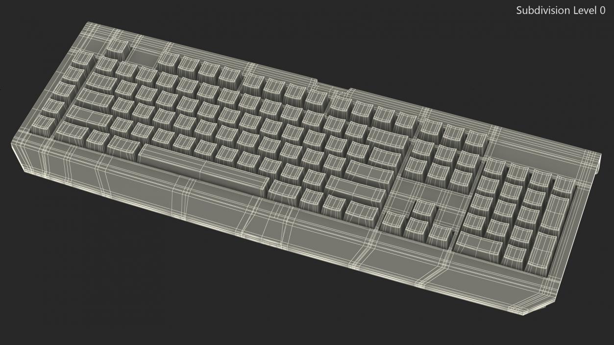 Razer Black Widow Mechanical Keyboard 2 3D model