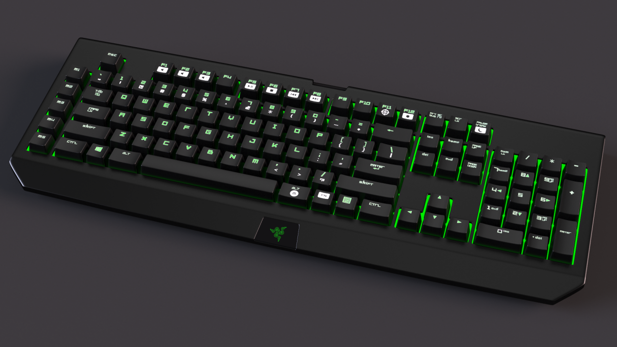 Razer Black Widow Mechanical Keyboard 2 3D model