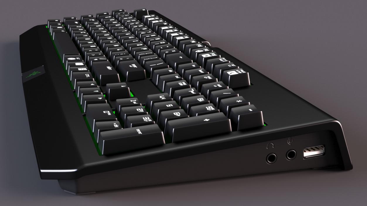 Razer Black Widow Mechanical Keyboard 2 3D model