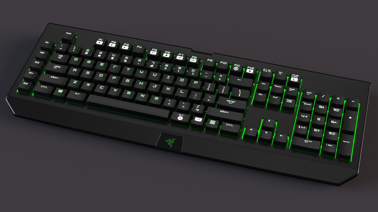 Razer Black Widow Mechanical Keyboard 2 3D model