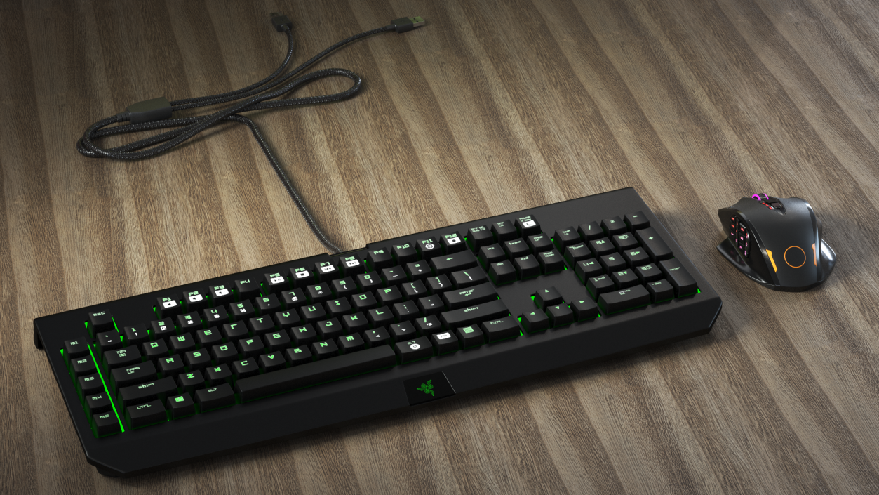 Razer Black Widow Mechanical Keyboard 2 3D model