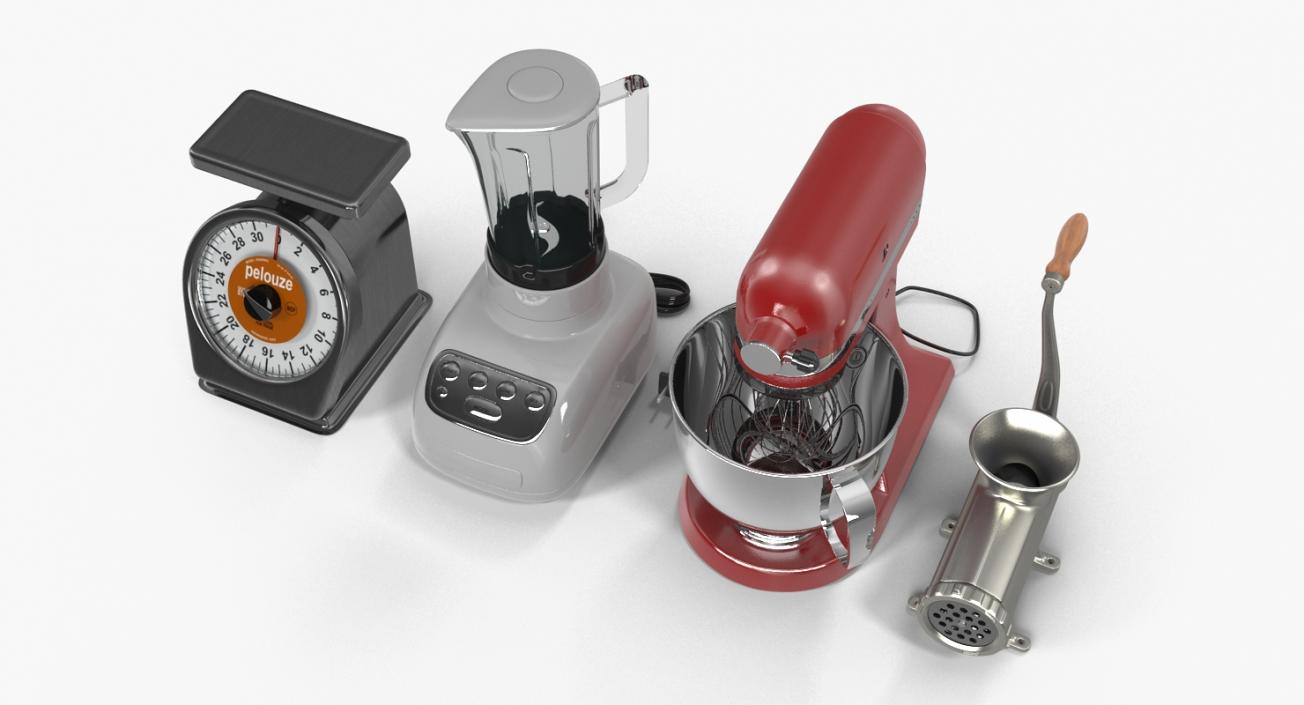 3D model Retro Kitchen Appliances Collection