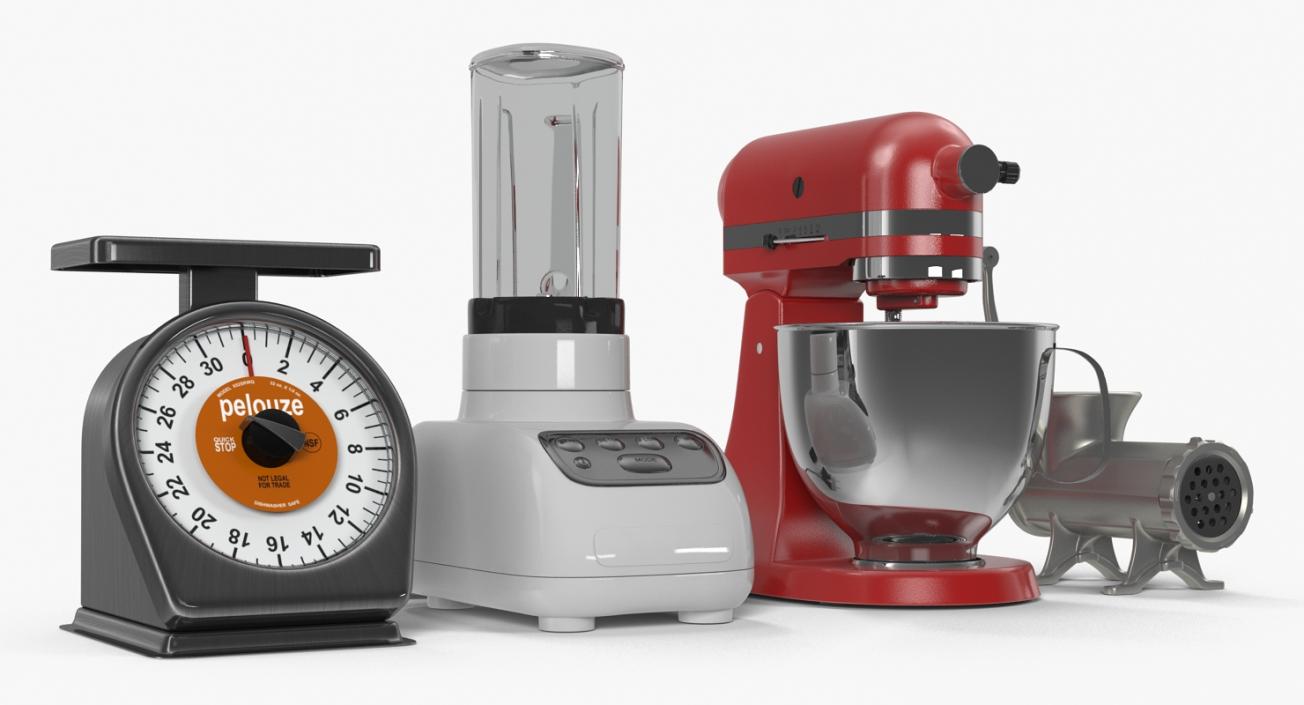 3D model Retro Kitchen Appliances Collection