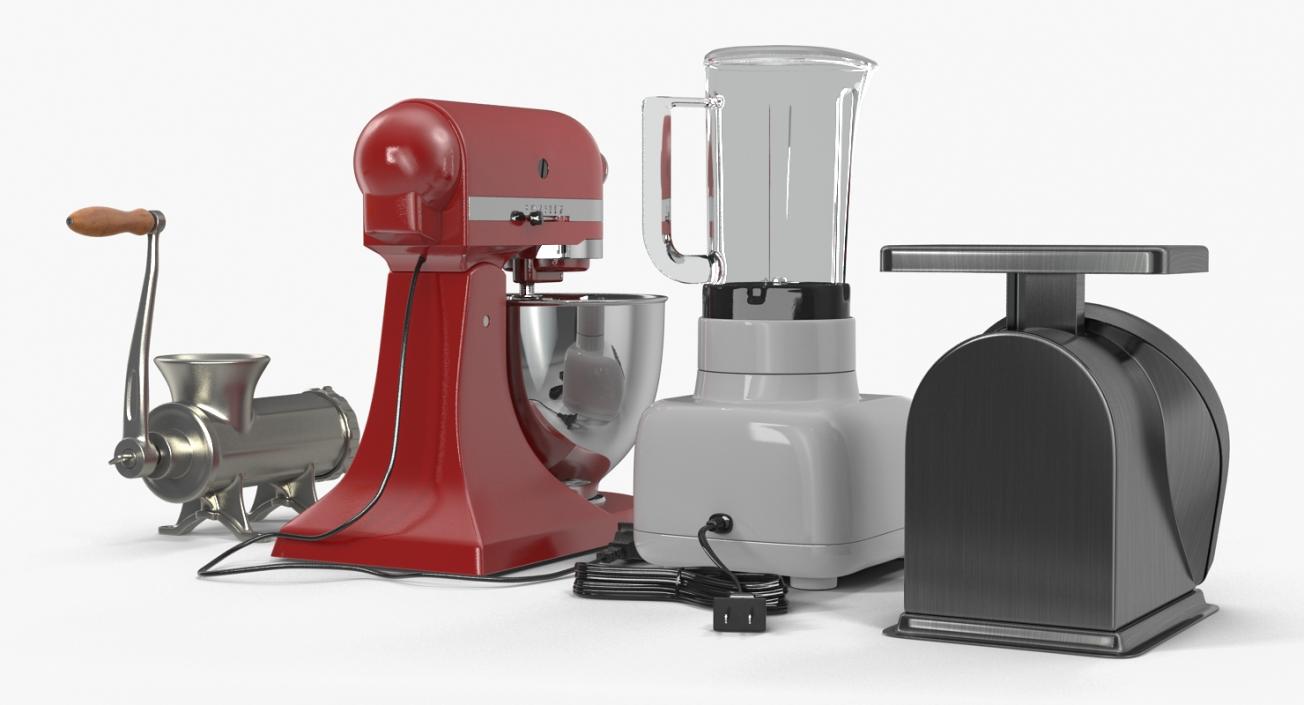 3D model Retro Kitchen Appliances Collection