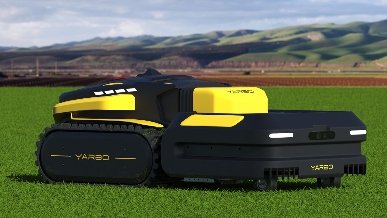 3D Yarbo Lawn Mower M1 Working Rigged for Cinema 4D model