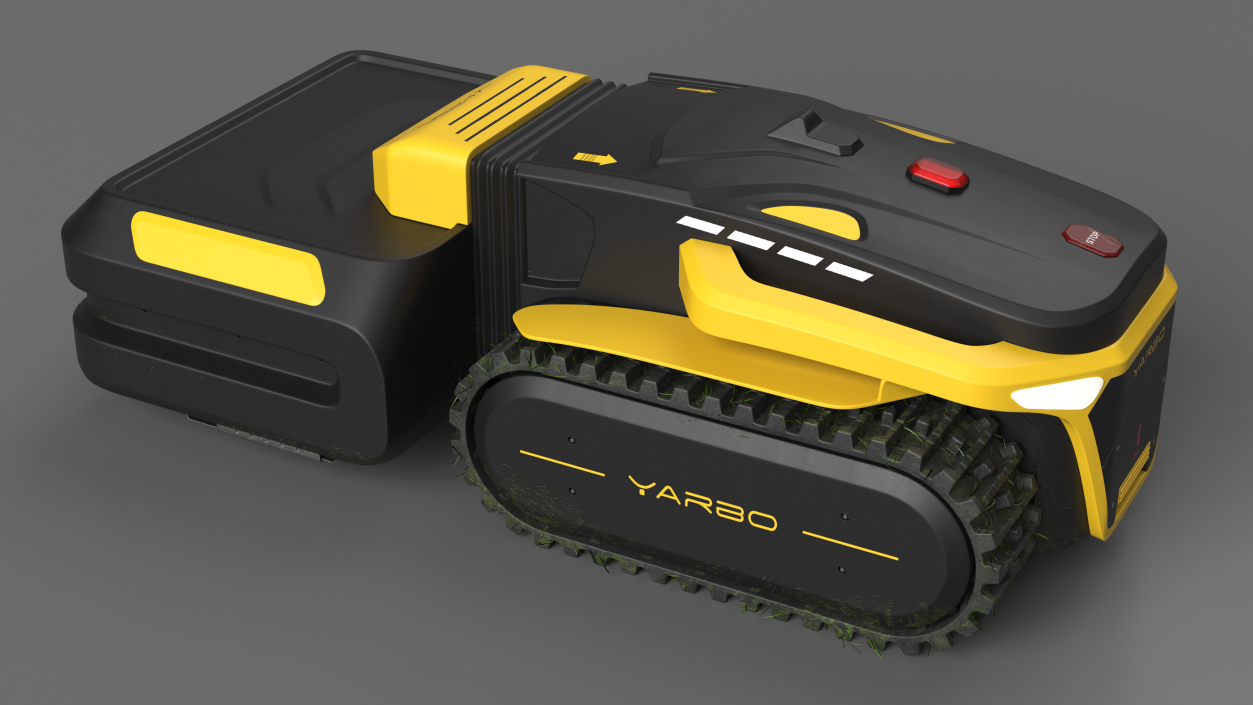 3D Yarbo Lawn Mower M1 Working Rigged for Cinema 4D model