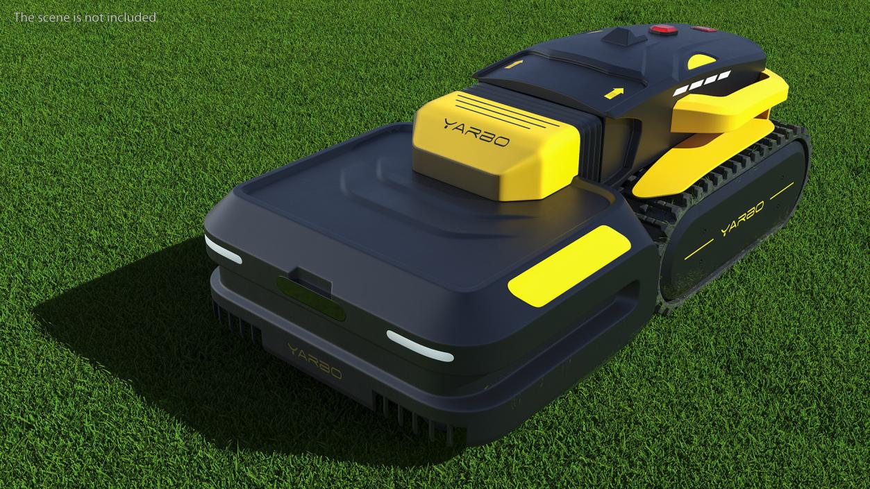 3D Yarbo Lawn Mower M1 Working Rigged for Cinema 4D model