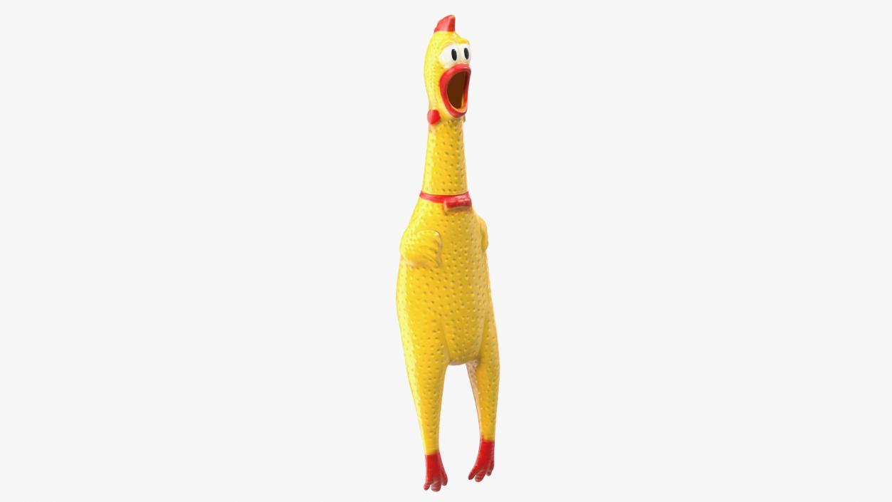 3D Screaming Rubber Chicken Toy model