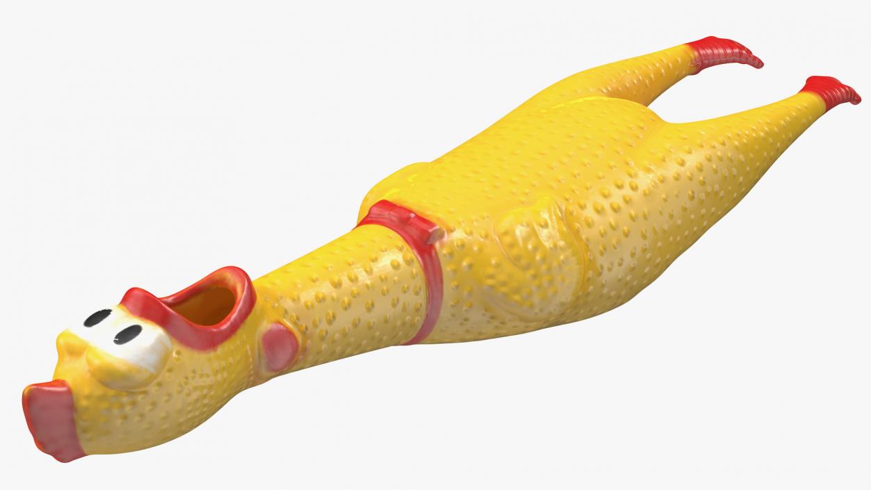 3D Screaming Rubber Chicken Toy model