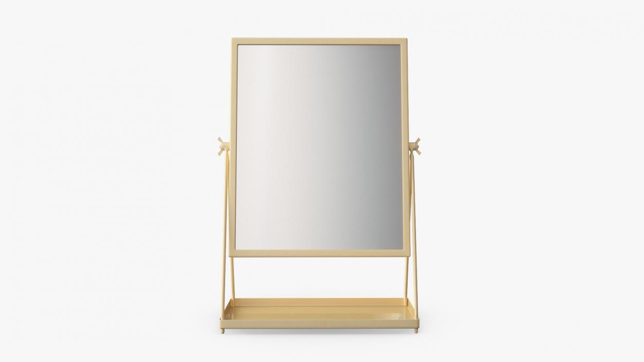 3D Gold Standing Table Mirror