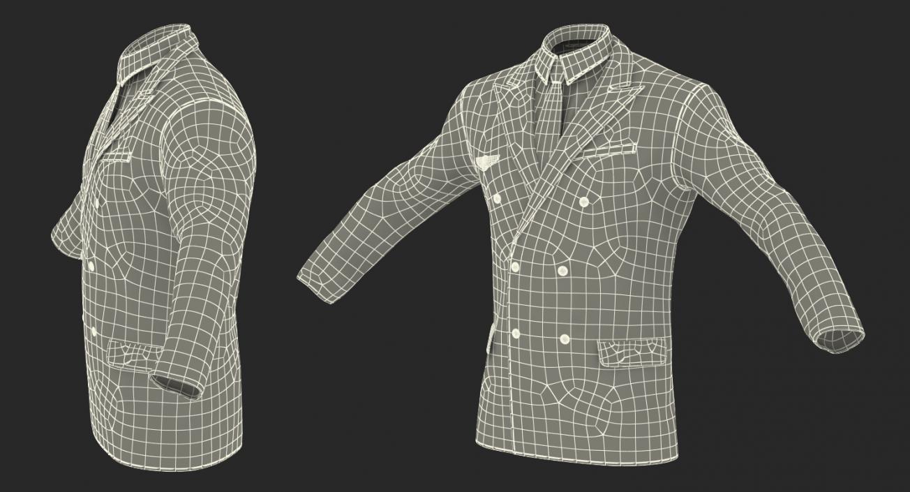 3D model Airline Pilot Jacket