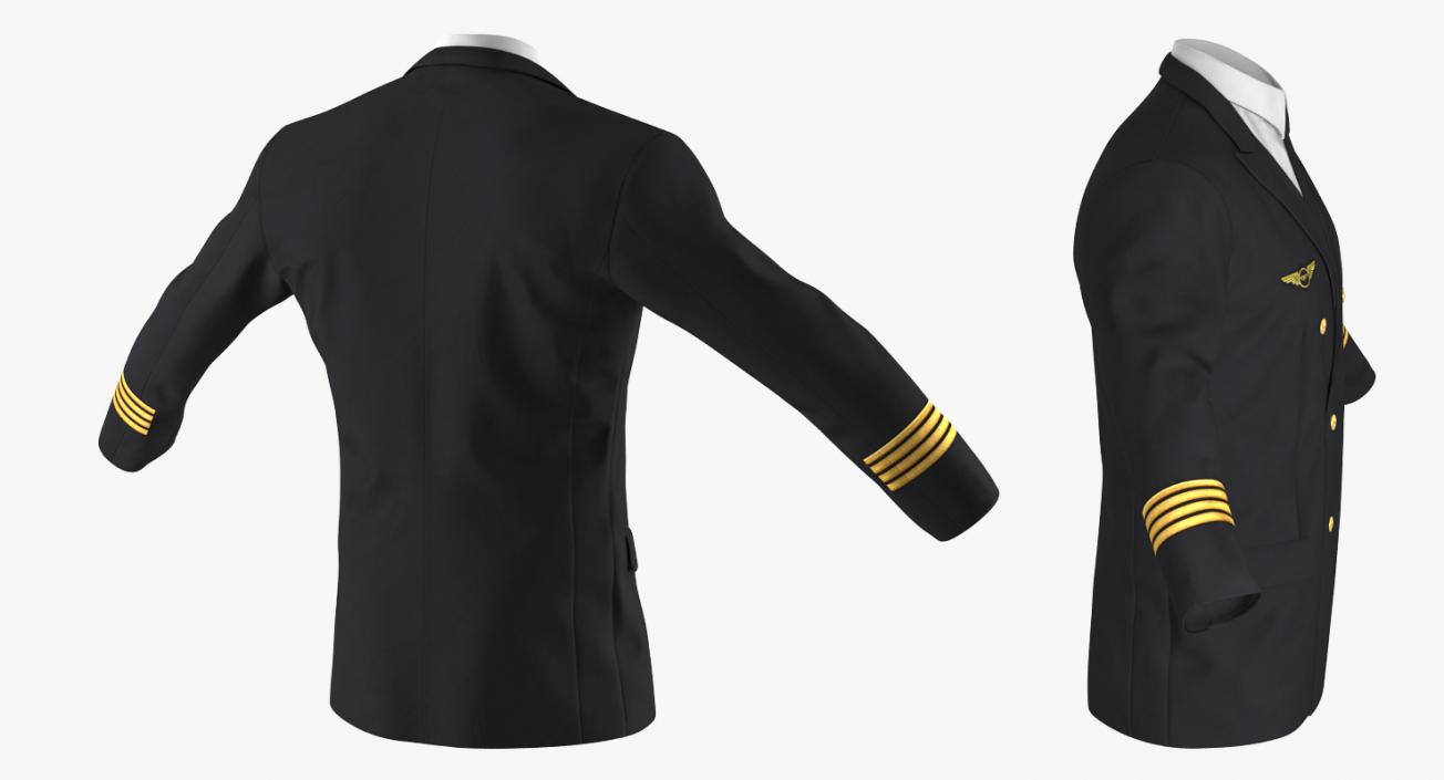 3D model Airline Pilot Jacket