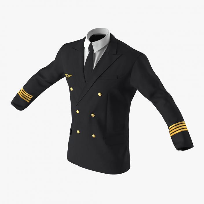 3D model Airline Pilot Jacket