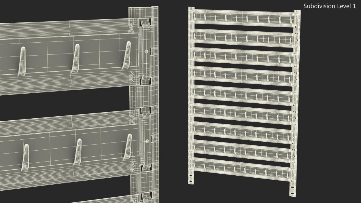 Industrial Key Rack 3D model