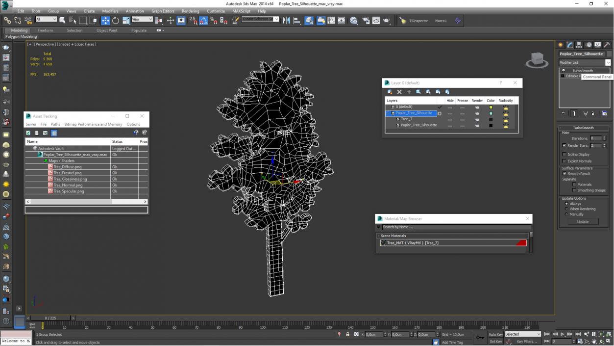 Bonsai Silhouette 3 3D model