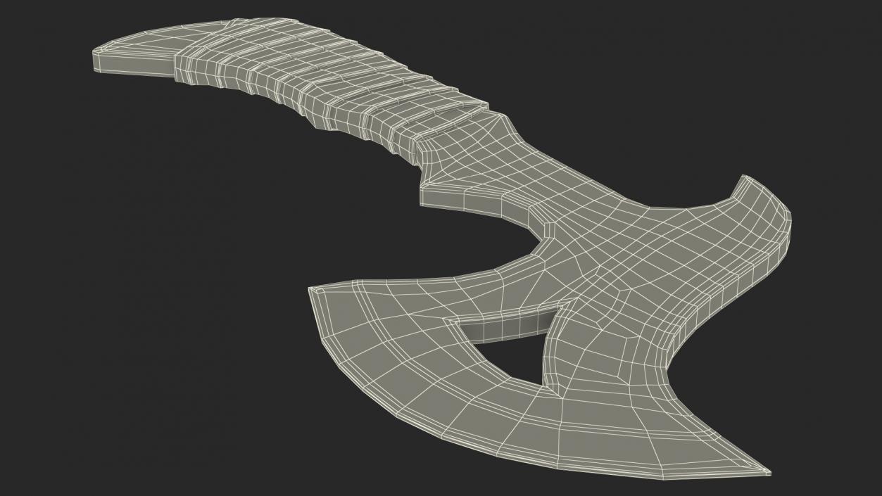 3D model Fantasy Throwing Axe