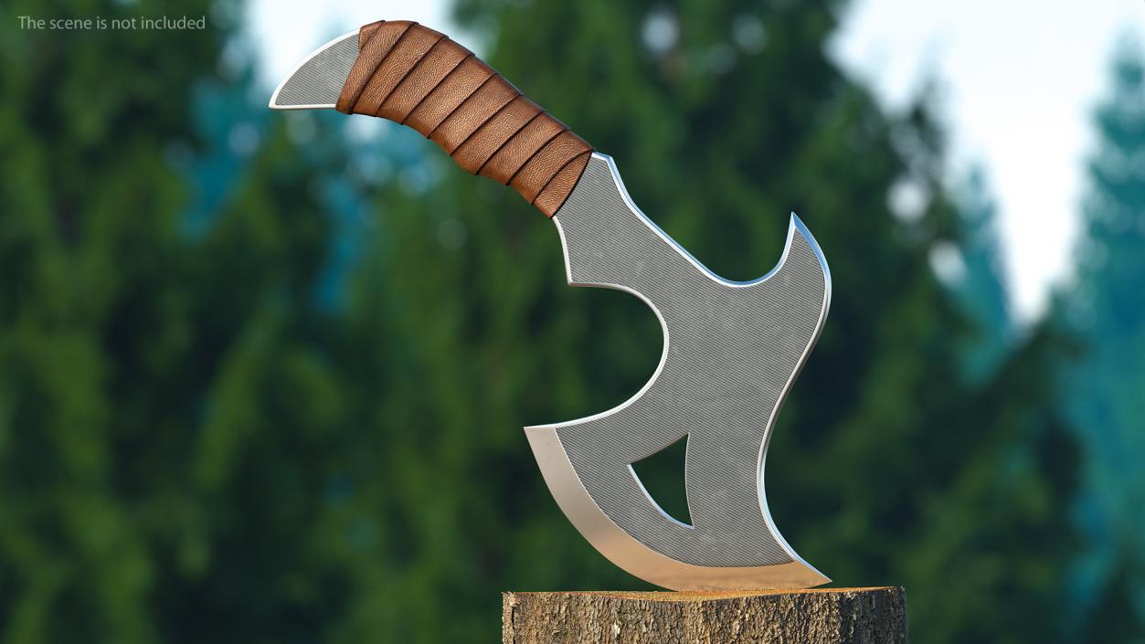 3D model Fantasy Throwing Axe