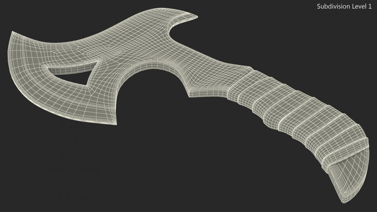 3D model Fantasy Throwing Axe