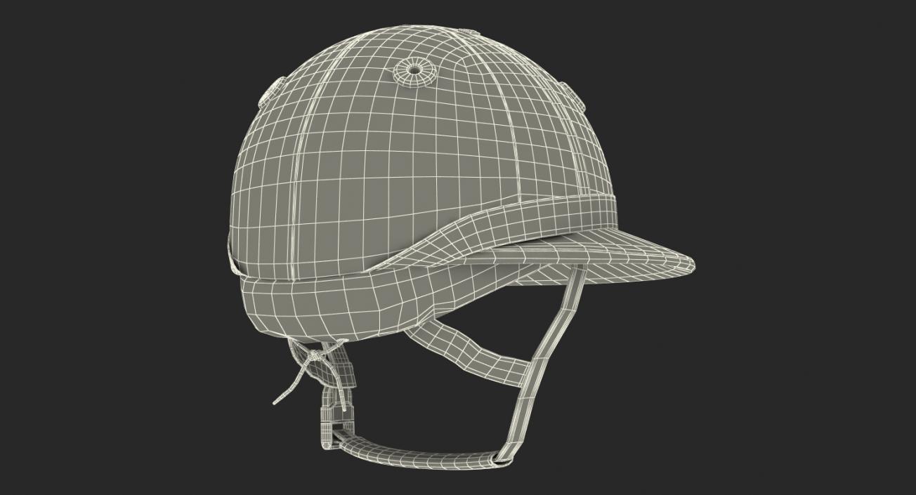 Polo Helmet Black Fabric 3D model