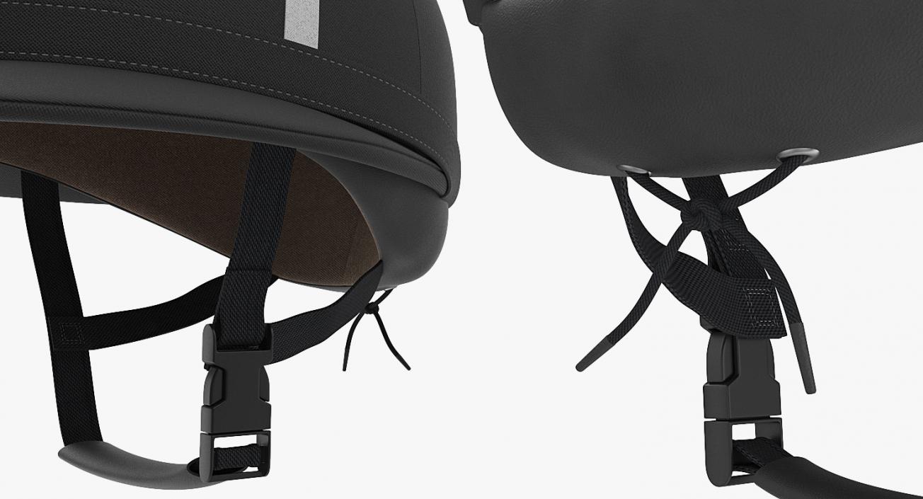 Polo Helmet Black Fabric 3D model