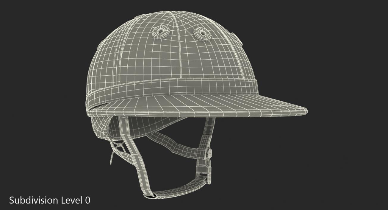 Polo Helmet Black Fabric 3D model