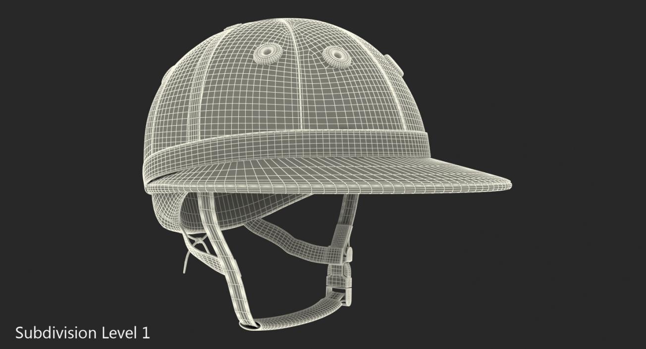 Polo Helmet Black Fabric 3D model