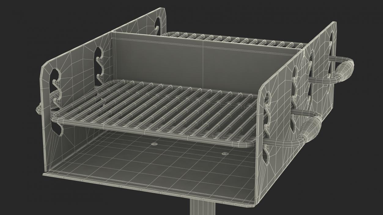 Outdoor BBQ Park Grill 3D