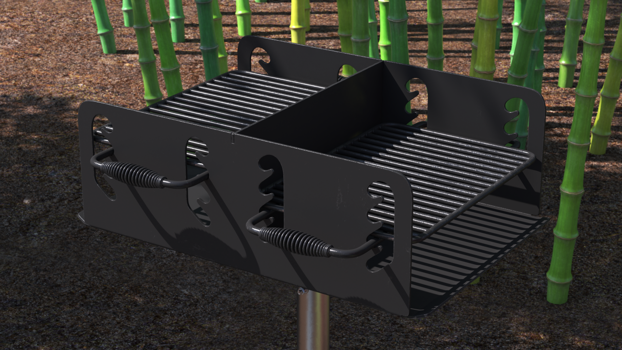 Outdoor BBQ Park Grill 3D