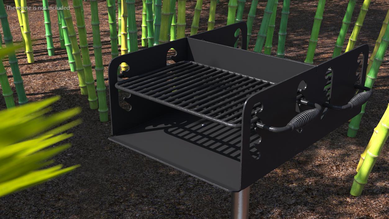 Outdoor BBQ Park Grill 3D