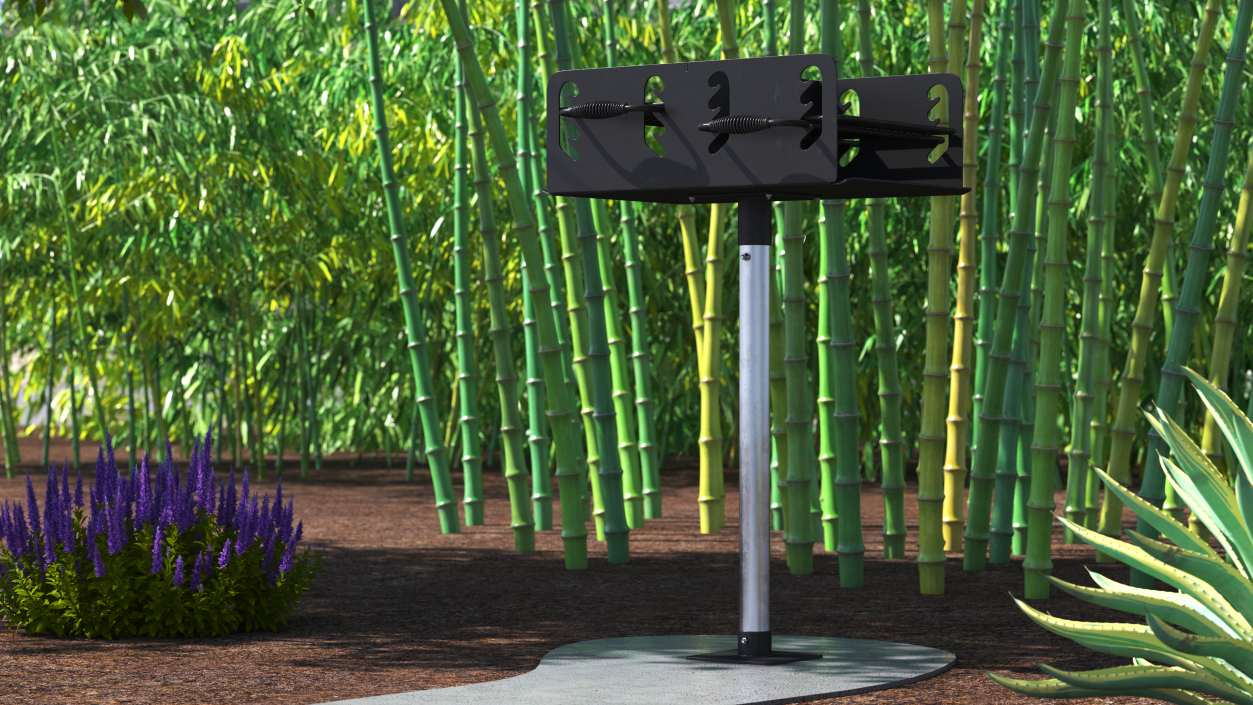 Outdoor BBQ Park Grill 3D