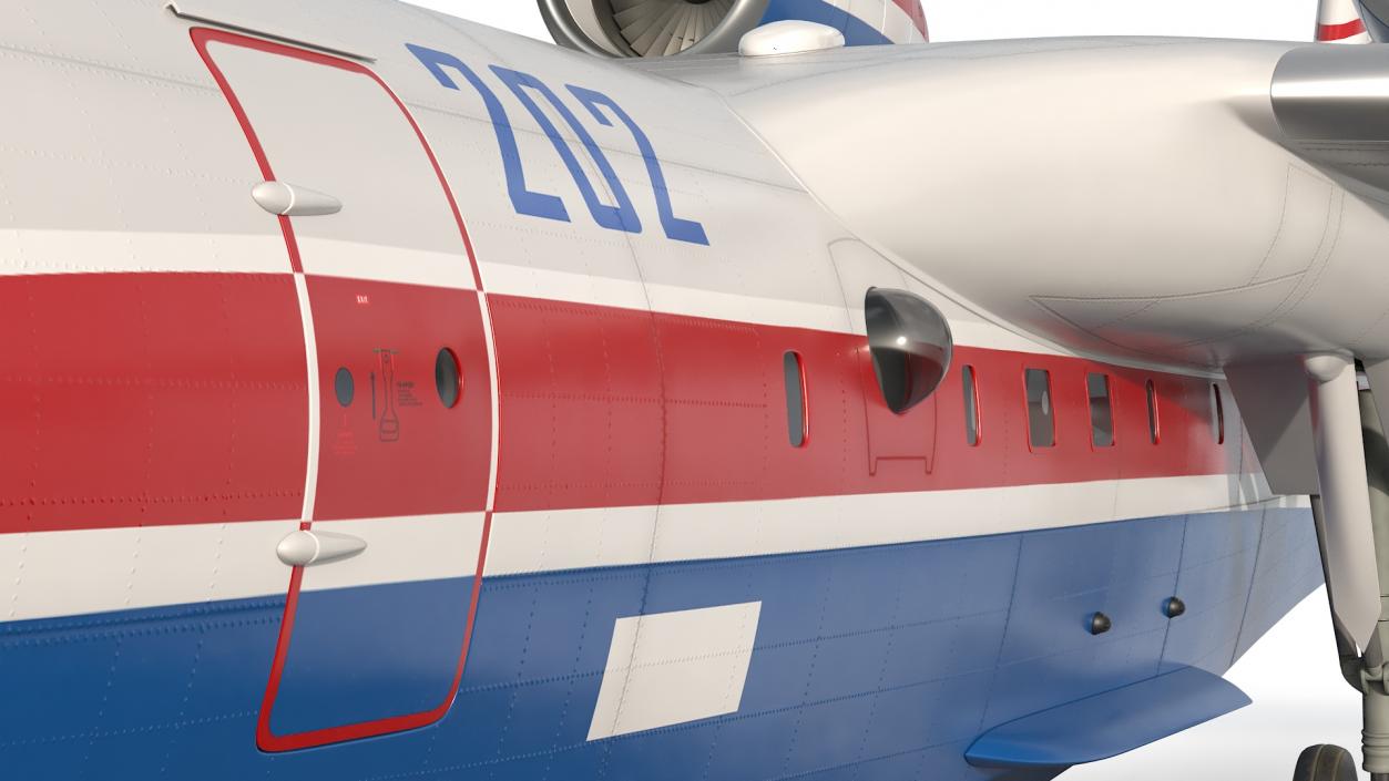 3D model Beriev Be 200 Altair Aircraft Rigged for Maya