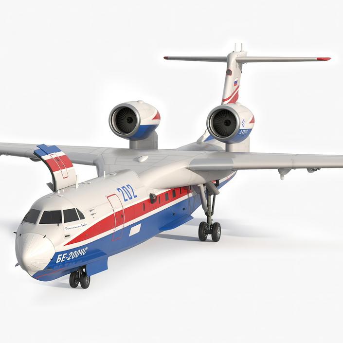 3D model Beriev Be 200 Altair Aircraft Rigged for Maya