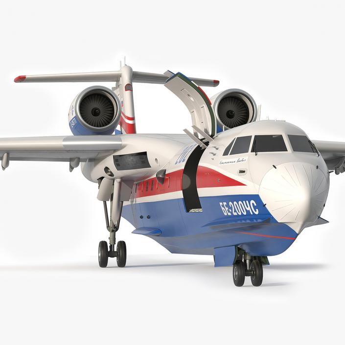 3D model Beriev Be 200 Altair Aircraft Rigged for Maya