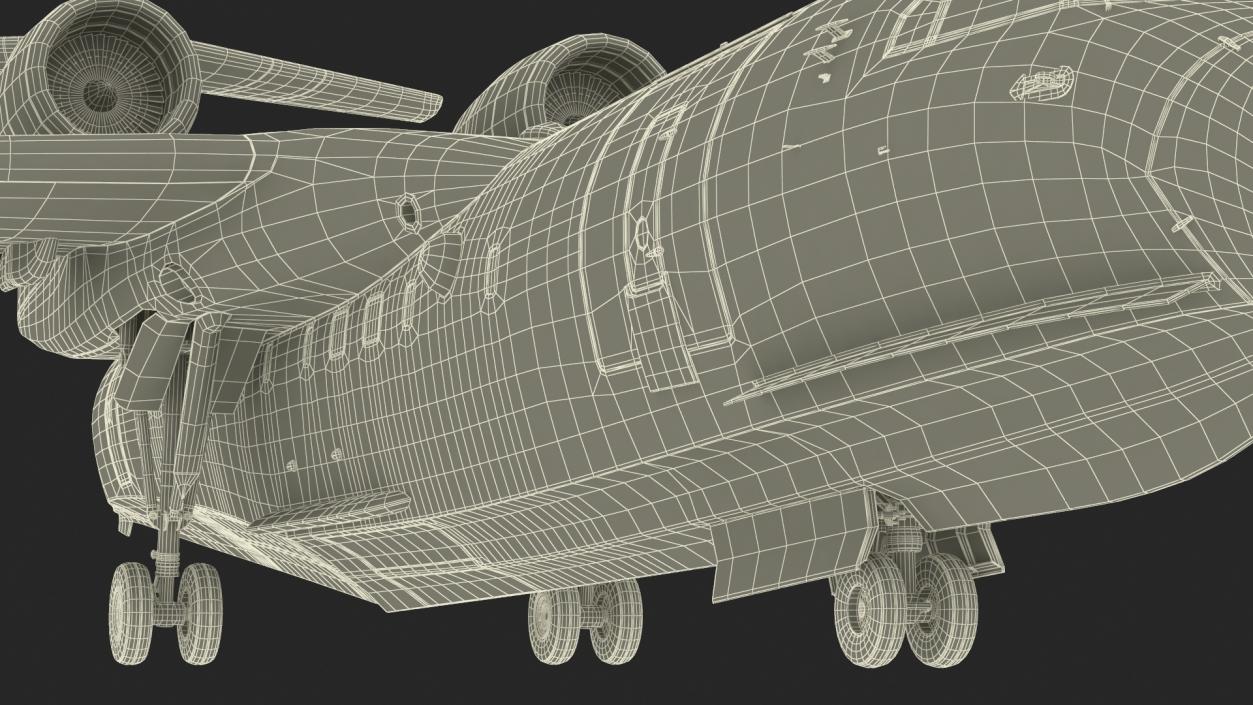 3D model Beriev Be 200 Altair Aircraft Rigged for Maya