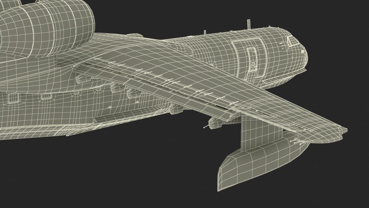 3D model Beriev Be 200 Altair Aircraft Rigged for Maya