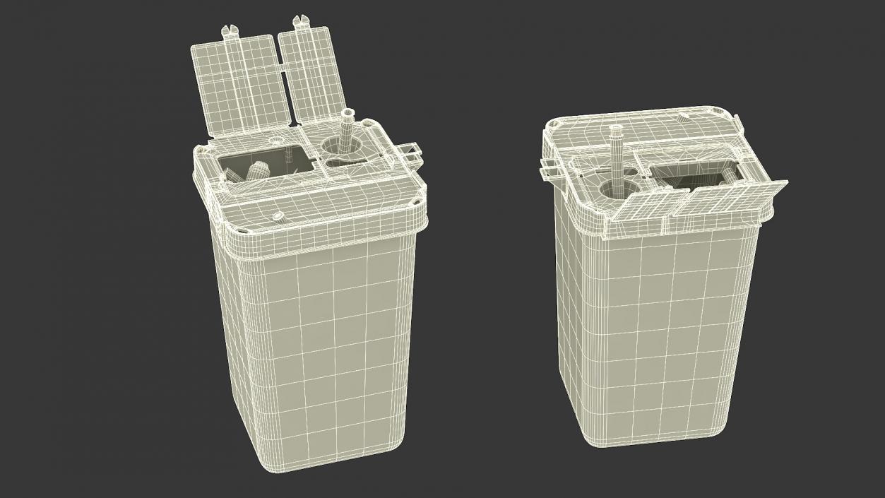 Biohazard Medical Container with Sharps 3D model