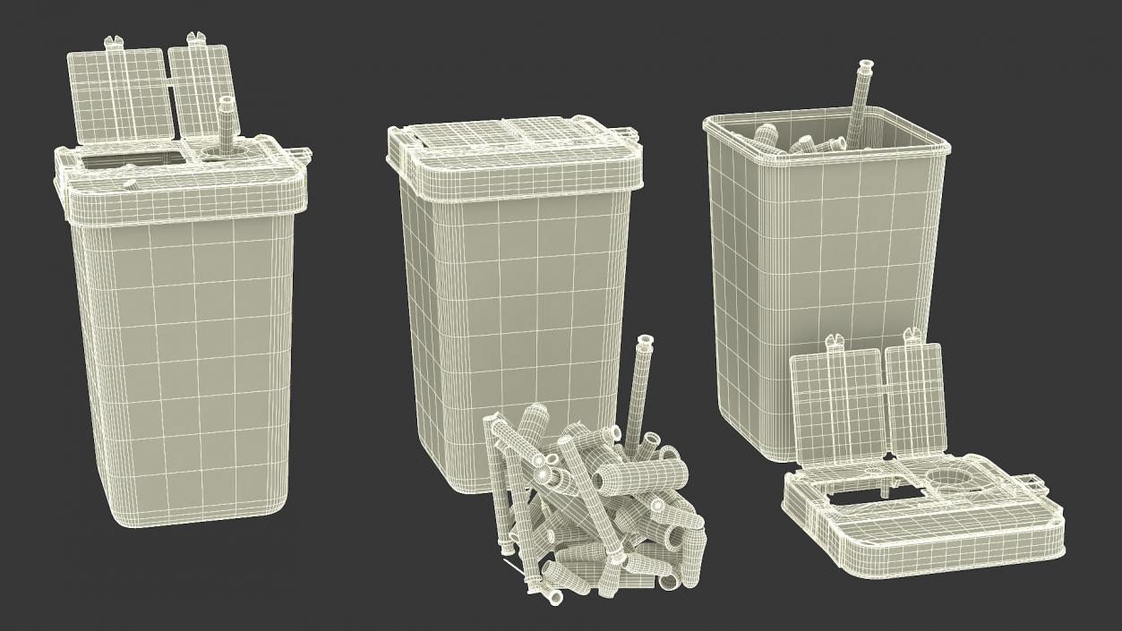 Biohazard Medical Container with Sharps 3D model