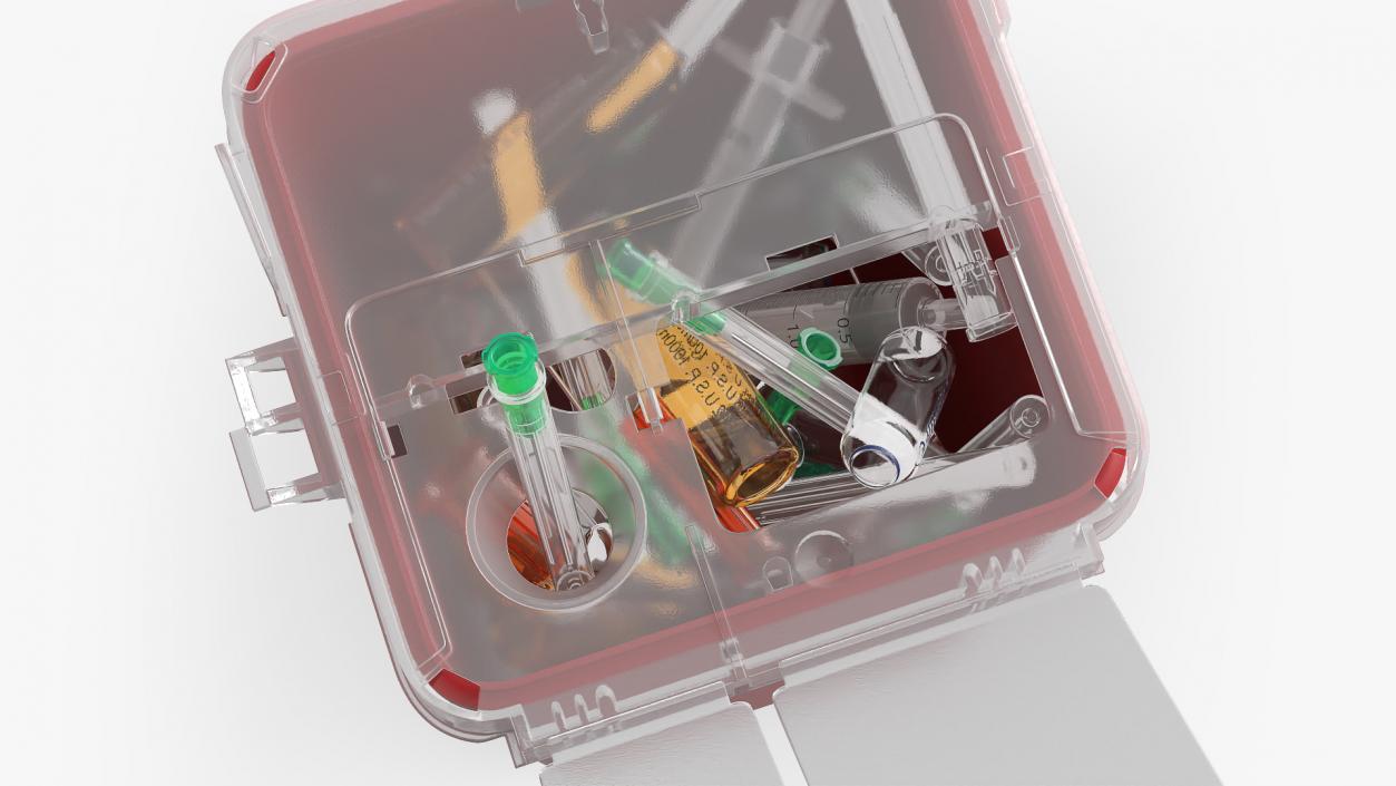 Biohazard Medical Container with Sharps 3D model