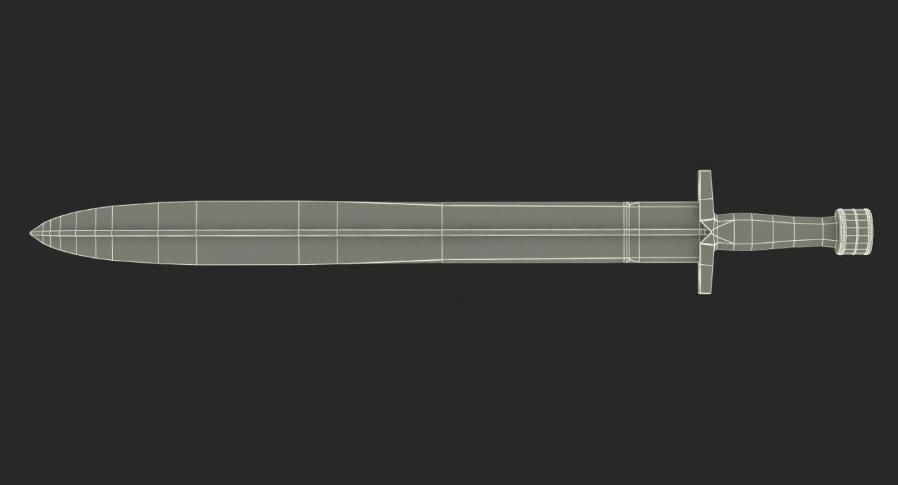 3D Greek Xiphos Sword model