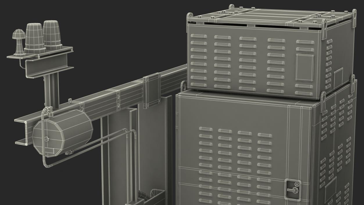 3D Iron Dome Air Defense Batteries Rigged model