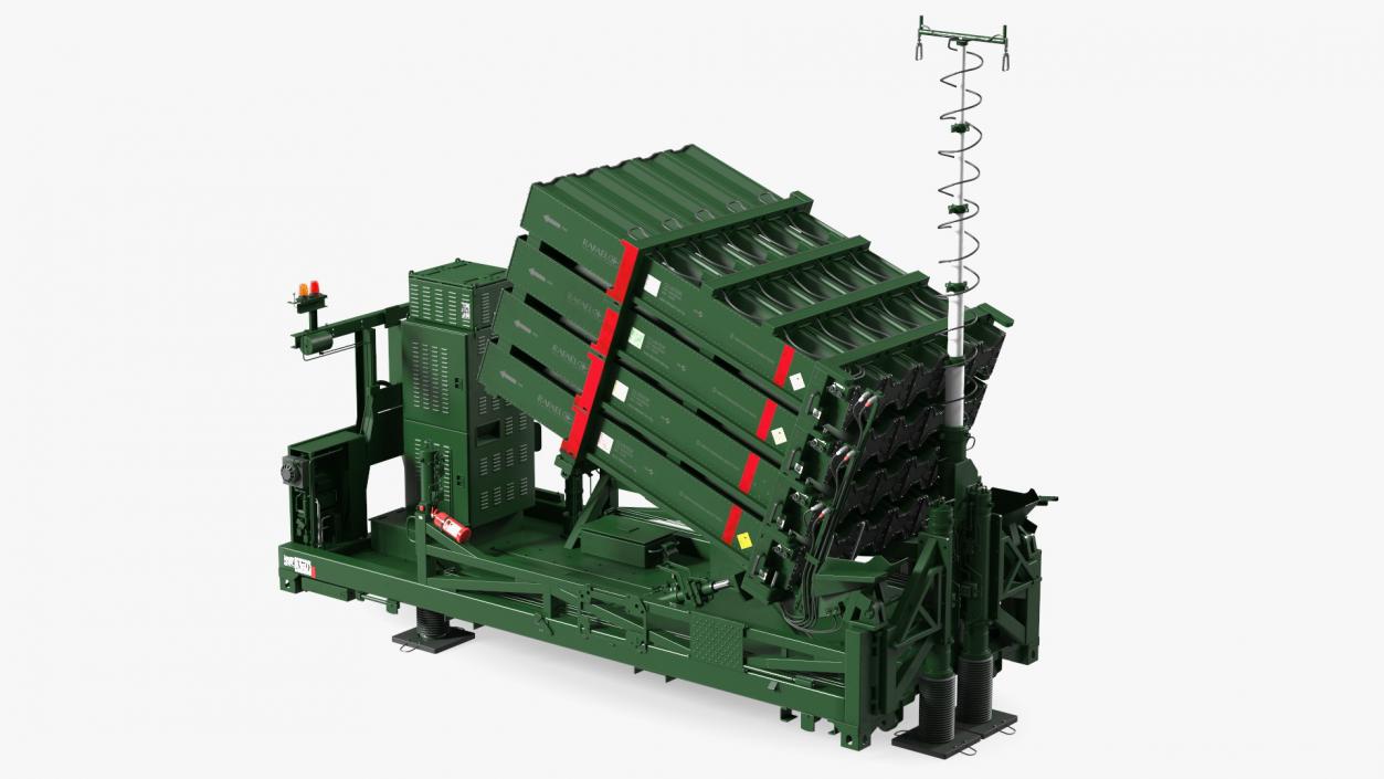 3D Iron Dome Air Defense Batteries Rigged model