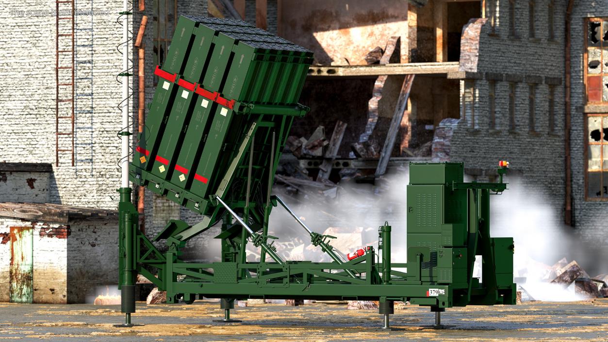 3D Iron Dome Air Defense Batteries Rigged model