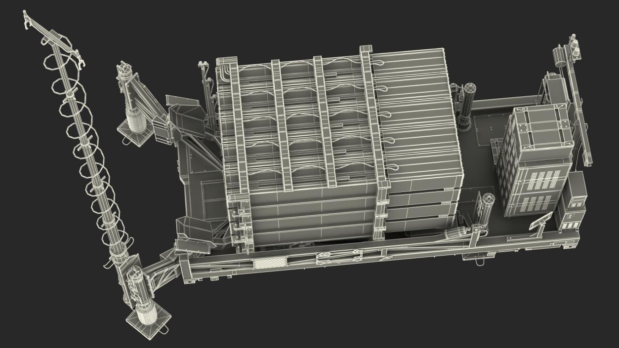 3D Iron Dome Air Defense Batteries Rigged model