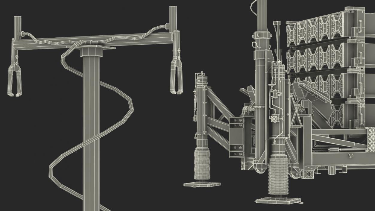 3D Iron Dome Air Defense Batteries Rigged model